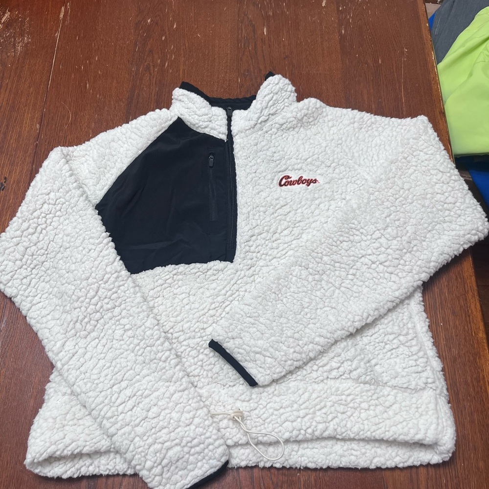 Antigua Black and White Sherpa Jacket